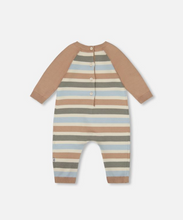 Load image into Gallery viewer, Deux Par Deux Stripe Sweater Knit Playsuit
