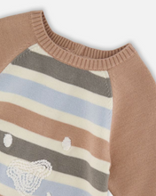 Load image into Gallery viewer, Deux Par Deux Stripe Sweater Knit Playsuit
