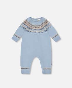Deux Par Deux Fairisle Jacquard Playsuit