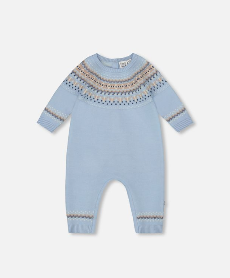 Deux Par Deux Fairisle Jacquard Playsuit