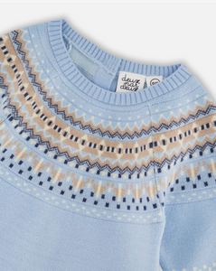 Deux Par Deux Fairisle Jacquard Playsuit