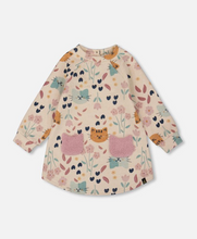 Load image into Gallery viewer, Deux Par Deux Cat Print Dress
