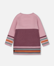 Load image into Gallery viewer, Deux Par Deux Cat Sweater Dress Pink Mauve
