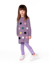 Load image into Gallery viewer, Deux Par Deux Dot Print Sweater Knit Dress
