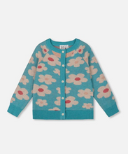 Load image into Gallery viewer, Deux Par Deux Flower Cardi
