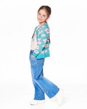 Load image into Gallery viewer, Deux Par Deux Flower Cardi
