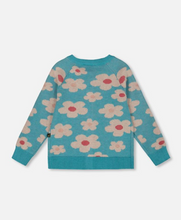 Load image into Gallery viewer, Deux Par Deux Flower Cardi
