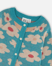 Load image into Gallery viewer, Deux Par Deux Flower Cardi
