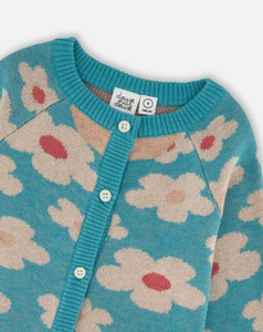 Deux Par Deux Flower Cardi