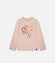Load image into Gallery viewer, Deux Par Deux Big Flower Tee Light Pink
