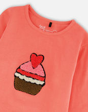Load image into Gallery viewer, Deux Par Deux Cupcake Tee Coral
