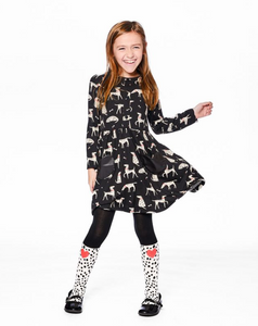 Deux Par Deux Dalmation Print Dress