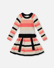 Load image into Gallery viewer, Deux Par Deux Stripe Sweater Knit Dress
