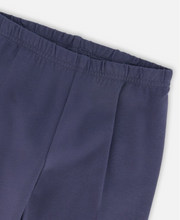 Load image into Gallery viewer, Deux Par Deux Heart Leggings Navy
