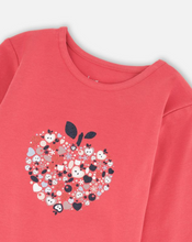 Load image into Gallery viewer, Deux Par Deux Tee Sparkly Apple
