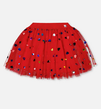 Load image into Gallery viewer, Deux Par Deux Tulle Skirt with Iridescent Heart Confettis
