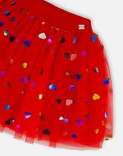 Load image into Gallery viewer, Deux Par Deux Tulle Skirt with Iridescent Heart Confettis
