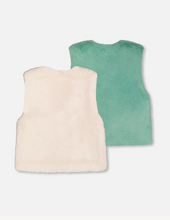 Load image into Gallery viewer, Deux Par Deux Reversible Faux Fur Vest

