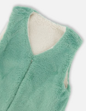 Load image into Gallery viewer, Deux Par Deux Reversible Faux Fur Vest
