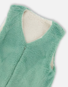 Deux Par Deux Reversible Faux Fur Vest