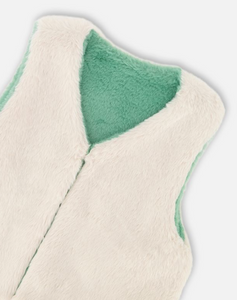 Deux Par Deux Reversible Faux Fur Vest