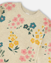 Load image into Gallery viewer, Deux Par Deux Floral Print Sweater
