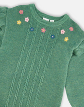 Load image into Gallery viewer, Deux Par Deux Sweater Knit Dress Sage Green
