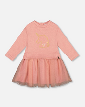 Load image into Gallery viewer, Deux Par Deux Unicorn Dress Old Rose

