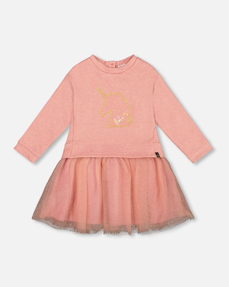Deux Par Deux Unicorn Dress Old Rose