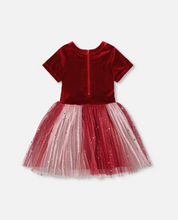 Load image into Gallery viewer, Deux Par Deux Tulle Dress Cherry Red
