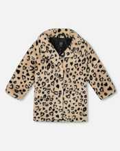 Load image into Gallery viewer, Deux Par Deux Faux Fur Long Coat Leopard
