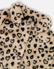 Load image into Gallery viewer, Deux Par Deux Faux Fur Long Coat Leopard
