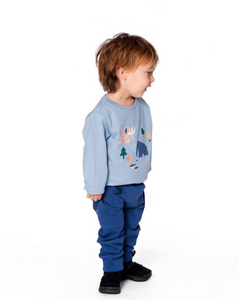 Deux Par Deux Wooly Mammoth Print Tee and Pant