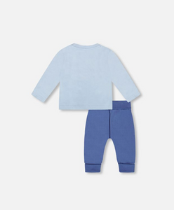 Deux Par Deux Wooly Mammoth Print Tee and Pant