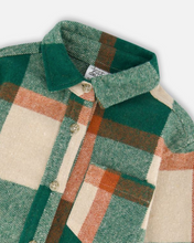 Load image into Gallery viewer, Deux Par Deux Plaid Shirt Green
