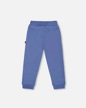 Load image into Gallery viewer, Deux Par Deux Fleece Jogger Peri Blue
