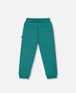 Deux Par Deux Fleece Jogger Jasper Green