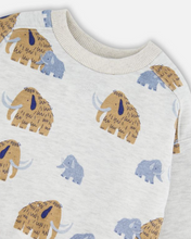 Load image into Gallery viewer, Deux Par Deux Wooly Mammoth Print Sweatshirt
