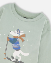 Load image into Gallery viewer, Deux Par Deux Ski Dog Print Tee
