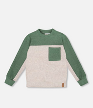 Load image into Gallery viewer, Deux Par Deux Colorblock Top Green
