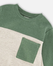 Load image into Gallery viewer, Deux Par Deux Colorblock Top Green
