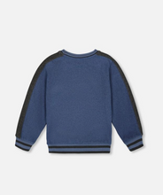 Load image into Gallery viewer, Deux Par Deux Flat Back Rib Sweatshirt Steel Blue
