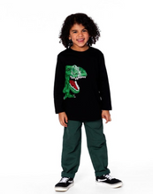 Load image into Gallery viewer, Deux Par Deux Green Dinosaur Tee
