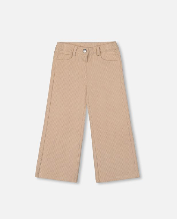 Deux Par Deux Wide Leg Cords Moonlight