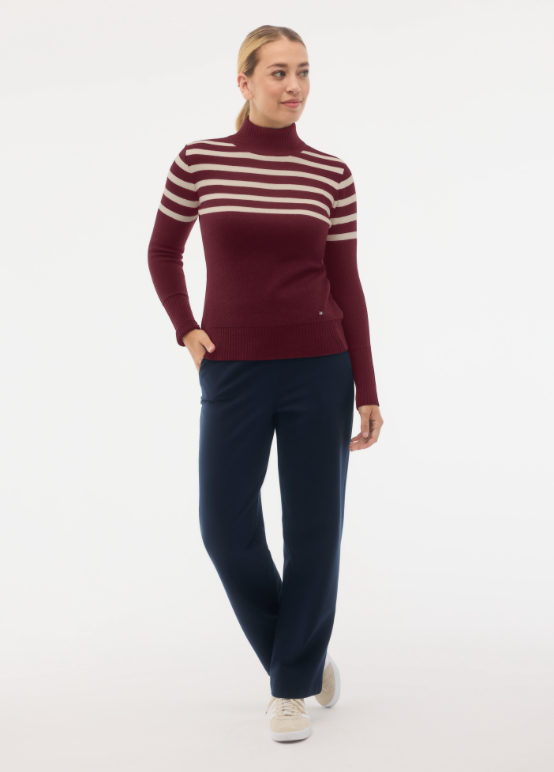 Fig Chiara Mock Neck Sweater Twinberry-Mocha