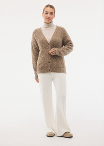 Fig Kanti Cardigan Mocha Speckles