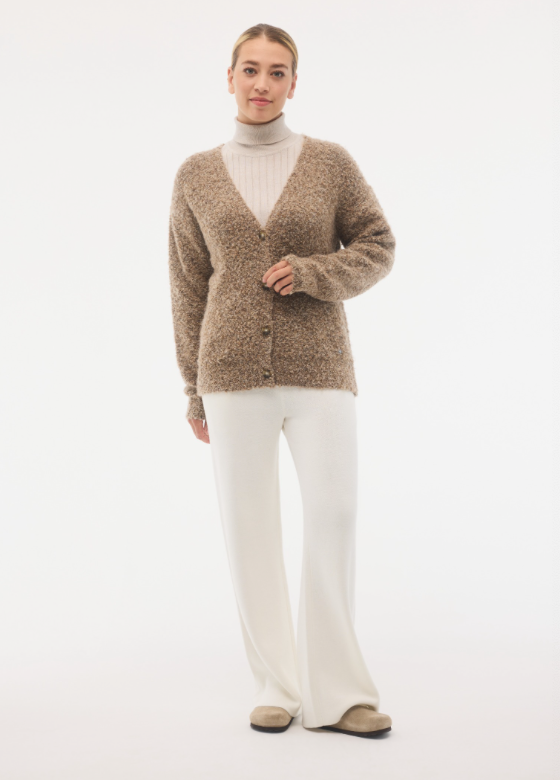 Fig Kanti Cardigan Mocha Speckles