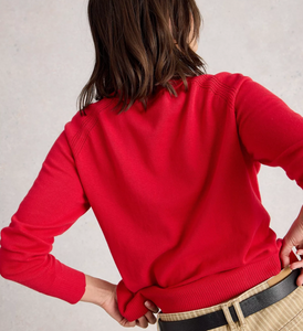 White Stuff UK Lulu Cardi Mid Red