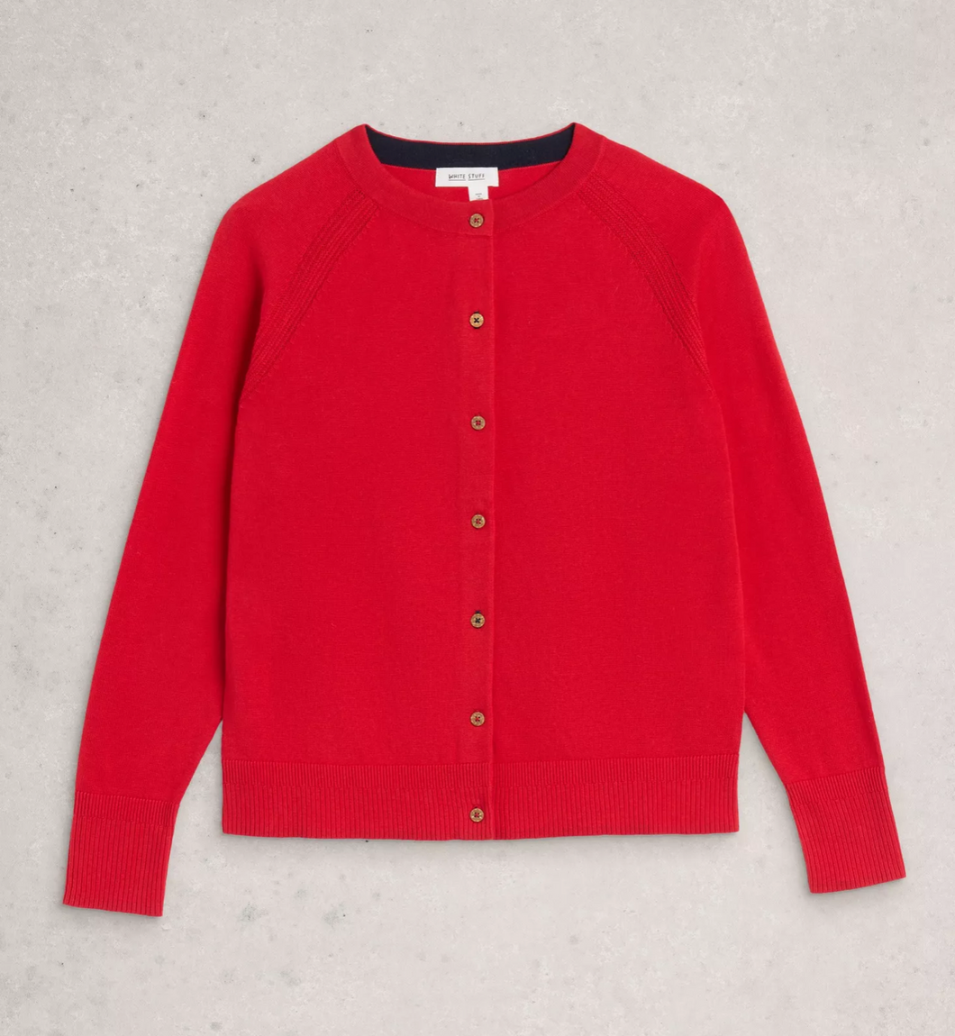 White Stuff UK Lulu Cardi Mid Red