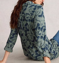 Load image into Gallery viewer, White Stuff UK Annie Longline Shirt Green Multi
